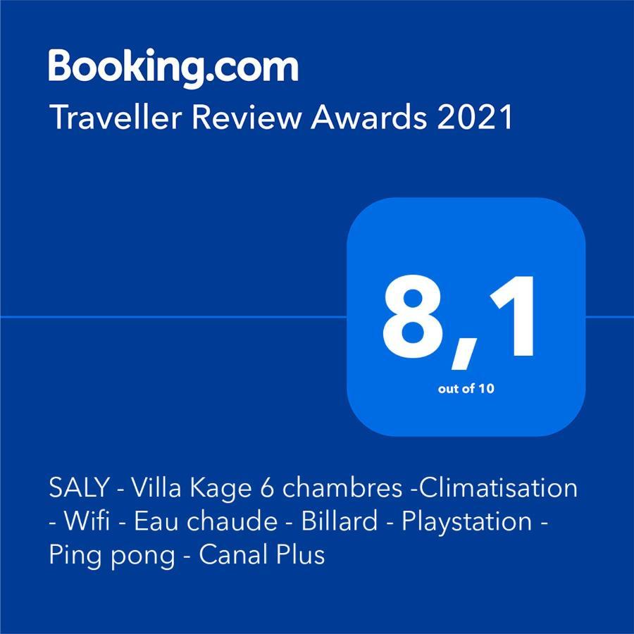 Saly - Villa Kage 6 Chambres -Clim-Wifi-Eau Chaude-Billard-Babyfoot-Ping Pong-Canal - Electricite Non Comprise Ngoại thất bức ảnh